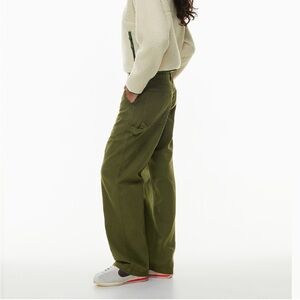 TNA Green Greenwich Pants Size 4